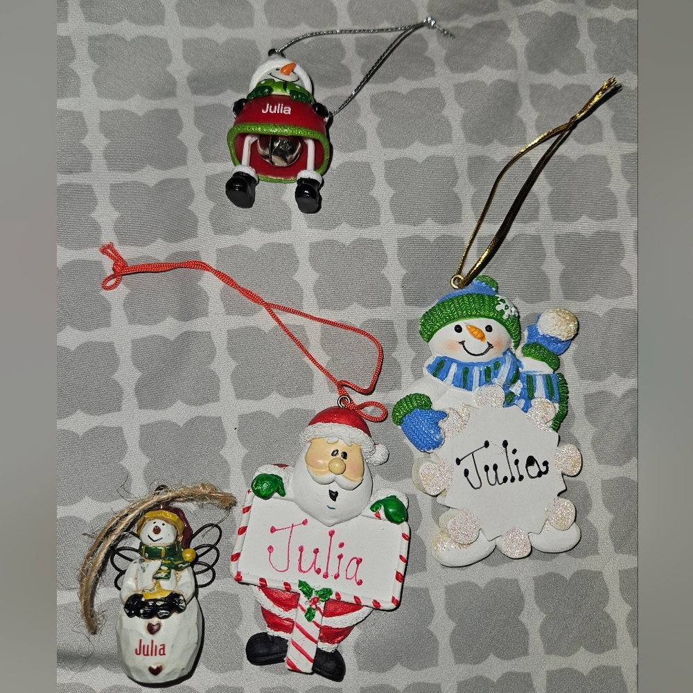 Small Christmas Ornaments. Julia Bundle